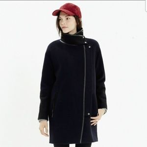 NWOT Madewell City Grid Coat in Black